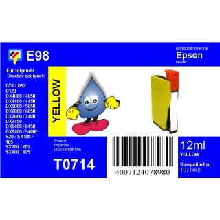 E98 - TiDis Ersatzpatrone - yellow - mit 12ml Inhalt ersetzt T0714