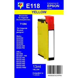 E118 - TiDis Ersatzpatrone - yellow - mit 13ml Inhalt ersetzt T1294