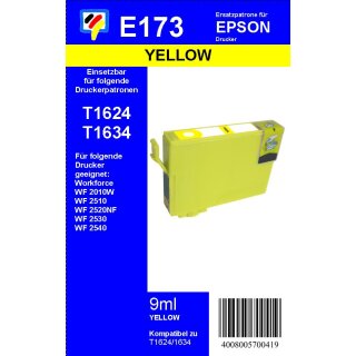 E173 - TiDis Ersatzpatrone - yellow - mit 9ml Inhalt ersetzt T1634XL