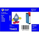 E47 - TiDis Ersatzpatrone - cyan- mit 16ml Inhalt ersetzt...