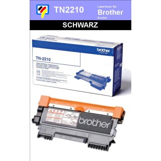 TN-2210 - schwarz - Brother Lasertoner mit 1.200 Seiten Druckleistung nach ISO