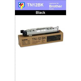 TN-12BK- schwarz - Brother Lasertoner mit 9.000 Seiten Druckleistung nach ISO -VERSANDFREIE LIEFERUNG-