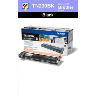 TN-230BK- schwarz - Brother Lasertoner mit 2.200 Seiten Druckleistung nach ISO 