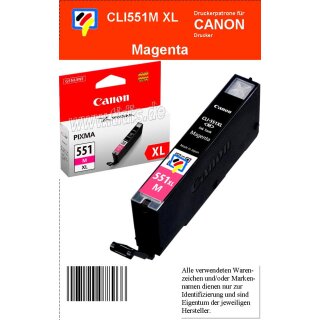 CLI551MXL - magenta - Canon Original Druckerpatrone mit 11ml Inhalt -6445B001-