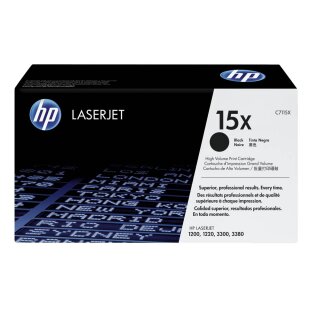 HP C7115X - schwarz - Original HP Druckkassette mit 3.500 Seiten Druckleistung nach Iso