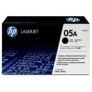 HP CE505A - schwarz - Original HP Druckkassettemit 2.300...