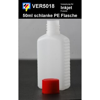 Flasche 50ml PE Flasche mit 18er Gewinde