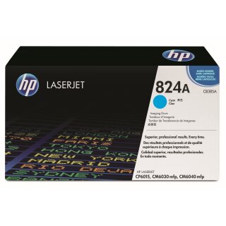 HP824A - CB385A - cyan - Original HP Belichtungstrommel mit 23.000 Seiten Druckleistung nach Iso