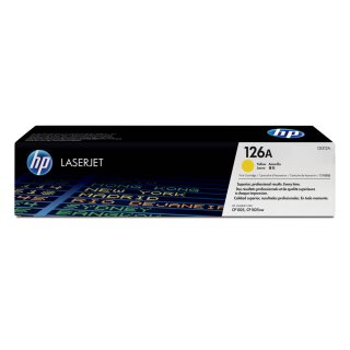 HP126A - CE312A - yellow - Original HP Druckkassette mit 1.000 Seiten Druckleistung nach Iso