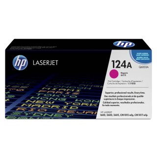 HP124A - Q6003A - magenta - Original HP Druckkassette mit 2.000 Seiten Druckleistung nach Iso