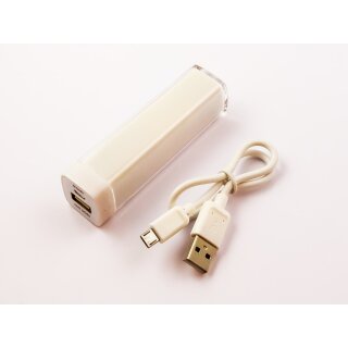 USB Powerbank - 2.200mAh / weiá