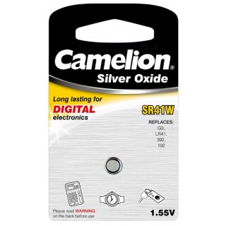Silber Oxid Knopfzelle Camelion SR41W/G3/392
