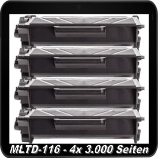 SU820A - TiDis Ersatzlasertoner Multipack mit 4x 3.000 Seiten Druckleistung nach Iso - ersetzt 4x MLTD116