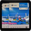 G&G A4 180g Fotopapier Glossy - Einseitig - 200Blatt - >> "Für alle Tintenstrahldrucker geeignet" <<