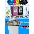 HP300XL - Dr.Inkjet Multipack mit 2 XL Patronen - 2x 12ml Inhalt / ersetzt CC641EE + CC644EE