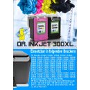 HP300XL - Dr.Inkjet Multipack mit 2 XL Patronen - 2x 12ml Inhalt / ersetzt CC641EE + CC644EE