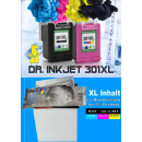 HP301CXL - Dr.Inkjet Ersatzfarbpatrone - mit 12ml Inhalt / ersetzt CH564EE