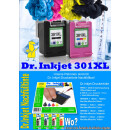 HP301CXL - Dr.Inkjet Ersatzfarbpatrone - mit 12ml Inhalt / ersetzt CH564EE