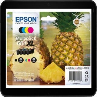 T604XL Multipack Epson 4 Druckerpatronen je 1x BCMY - C13T10H64010 Ananas