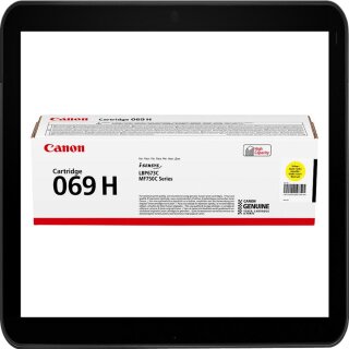 069H Y Canon yellow Toner mit 5.500 Seiten Druckleistung nach ISO/IEC 19798 - 5095C002