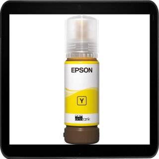 Epson 107 Yellow 70ml Druckertinte / Nachfülltinte für ca. 7.200 Seiten Druckleistung - C13T09B440