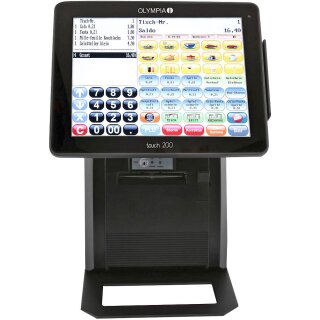 TSE Registrierkasse OLYMPIA touch 200 in schwarz