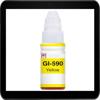 GI590Y - yellow - TiDis Nachfülltinte mit 70ml Inhalt für ca. 6.500 Seiten Druckleistung nach Iso- ersetzt 1606C001