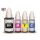GI590 - Multipack - TiDis Nachfülltinte mit je 1 Flasche black, cyan, magenta & yellow
