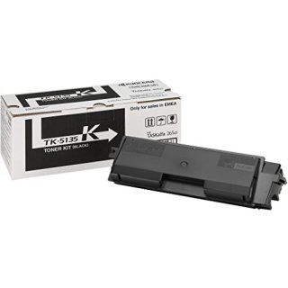 Kyocera TK-5135K Toner schwarz mit ca. 10.000 Seiten Druckleistung laut Hersteller