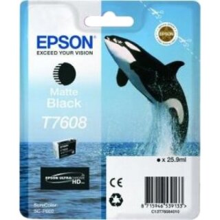 T7608 - Epson C13T76084010 Druckerpatrone Matt-Black SC-P600 