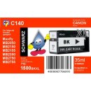 PGI-1500B XL TiDis Ersatzdruckerpatrone Schwarz mit 35ml...