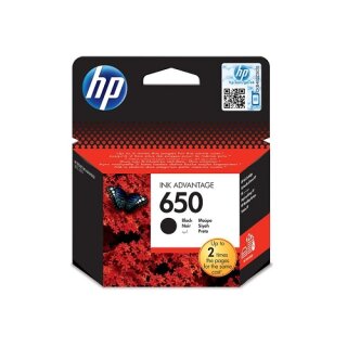 HP650 - Original CZ101AE Tinte schwarz mit 360 Seiten Druckleistung laut Hersteller