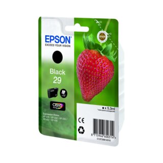 C13T29814010 - black - Epson Druckerpatrone 5,3ml Inhalt für 175 Seiten Druckleistung - Claria
