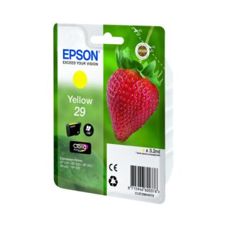 C13T29844010 - yellow - Epson Druckerpatrone 3,2ml Inhalt für 180 Seiten Druckleistung - Claria