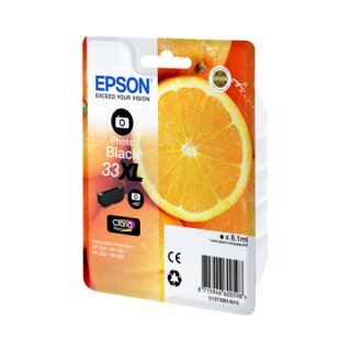 C13T33614010 - Photoblack - Epson Druckerpatrone 8,1ml Inhalt für 400 Seiten Druckleistung - Claria