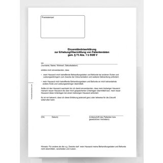 DSGV-Formulare für Hausarztpraxen - 100 Blattpackung