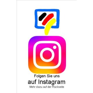 1.000 "Folge mir" Karten für Instagram mit deinem Firmenlogo