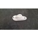 Gußeiserner nostalgischer weißer Wandhaken - 8 x 3.5 cm Tiefe ca. 3 cm