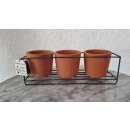 Terrakotta Töpfe 3er Set Länge ca. 30 cm x 9.5...