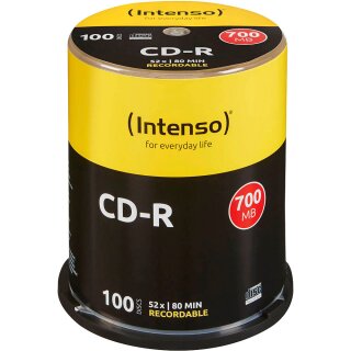 100 Intenso CD-R 700 MB