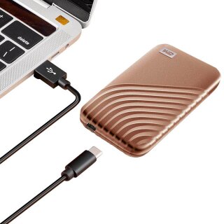 Western Digital My Passport 1 TB externe SSD-Festplatte gold