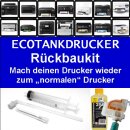 Sublimations Rückbau Kit für Ecotankdrucker - geeignet für 102 / 103 / 104 / 105 / 113