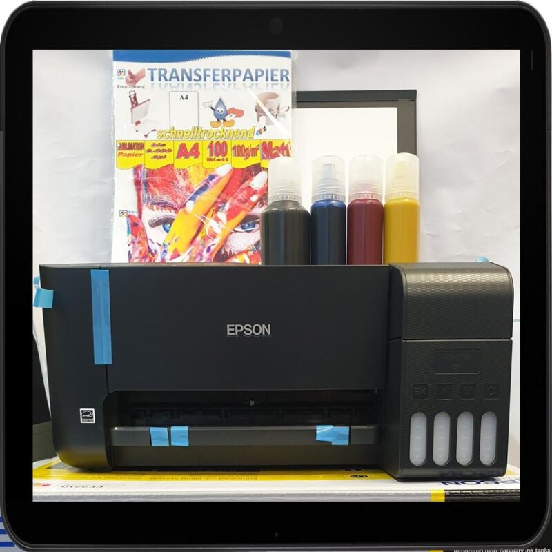 EcoTank ET1810 Sublimationsstarterpaket mit 350ml GIC Sublimationsti, 250,00
