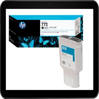 HP772 Mattschwarz HP Druckerpatrone mit ca. 300ml Inhalt - CN635A