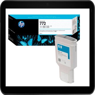 HP772 Hellgrau HP Druckerpatrone mit ca. 300ml Inhalt - CN634A