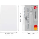10 weiße Dr.Inkjet PVC Karte für Kartendrucker - beidseitig bedruckbar!