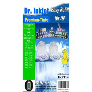 Dr. Inkjet HP Universaltransportclip Doppelpack (Cartclip) für ganz viele HP Druckkopfpatronen