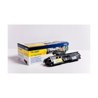 TN-329Y - yellow - Brother Lasertoner mit 6.000 Seiten Druckleistung nach ISO