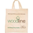 InLine® Canvas Tragetasche, woodline, natur, 42x12x38cm, mit Henkel