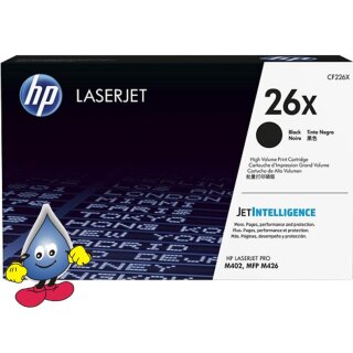 HP26X - CF226X - schwarz - Original HP Druckkassette mit 9.000 Seiten Druckleistung nach Iso - passend für HP Laserjet Pro M402